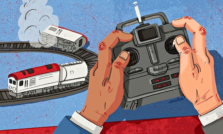 Eva Bee's illustration on HS2 and magastructure projects