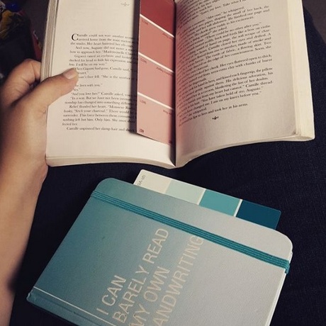 paint chip bookmarks