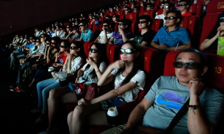 Chinese cinemagoers in Wuhan, Hubei Province