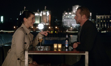 Lake Bell and Simon Pegg in Man Up