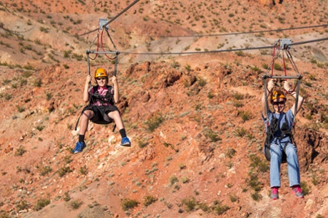 Bootleg Canyon zipline, Las Vegas, US