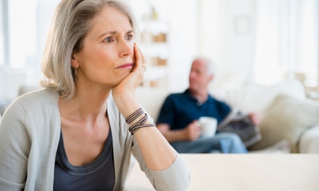 ‘When I gently and cautiously raise these issues with him, he lashes out.’ (Posed by models.)