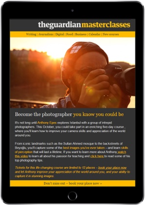 Guardian Masterclasses newsletter