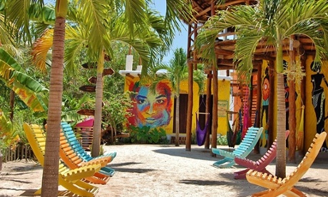 Murals at the Tribu hostel, Isla Holbox, Mexico
