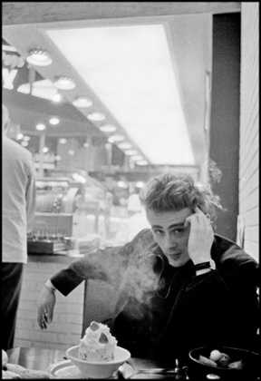 James Dean in a diner