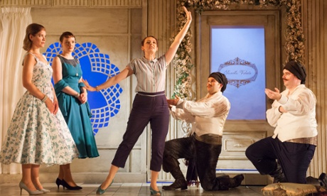 Rightly earning the most laughs ... Jennifer France (centre) as a sassy Despina. 