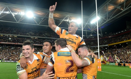 Justin Hodges and the Broncos are grand final bound after defeating the Roosters 31-12 at Suncorp Stadium. (Photo by Bradley Kanaris/Getty Images)