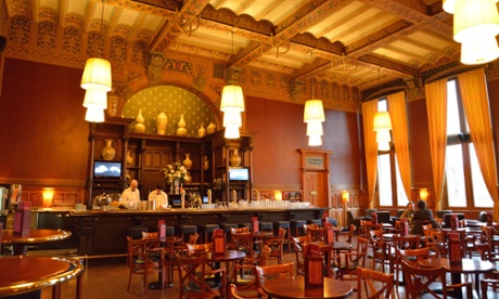 Interior of Grand Cafe-Restaurant 1e klas, Stationsplein, Centraal Station, Amsterdam.