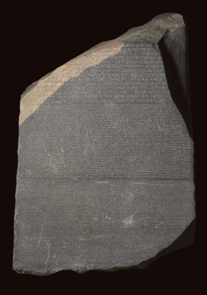 The Rosetta Stone, included in the History of the World in 100 Objects