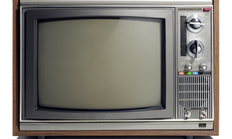 Old-fashioned TV set