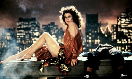 Sigourney Weaver, and Rick Moranis's legs, in Ghostbusters.