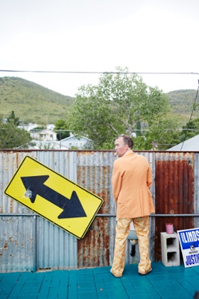 A little light relief … Stanhope has a break from drinking.