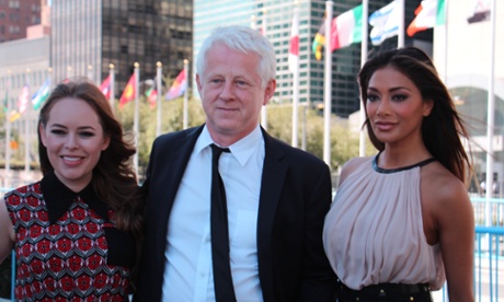 Tanya Burr, Richard Curtis and Nicole Scherzinger