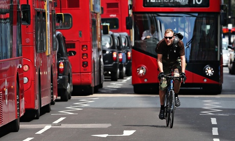 Traffic in Oxford Street, London