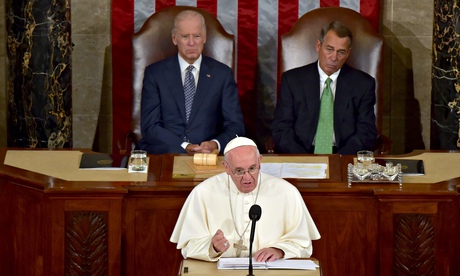 Pope Francis addresses the join session of Congress 