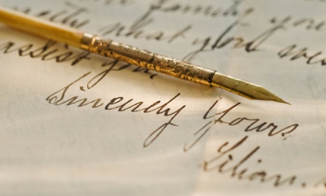 An antique quill pen