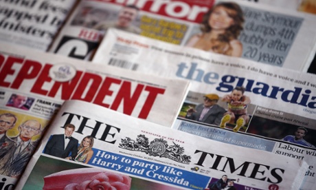 selection of UK nespapers