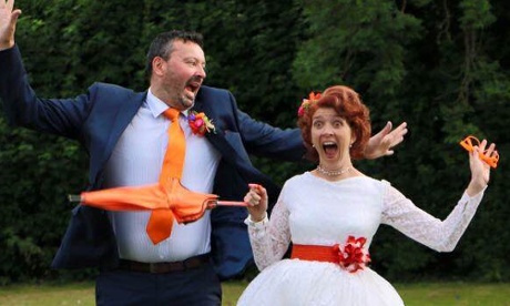 Lorna and Jonathan Deakin on their wedding day.