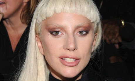 Lady Gaga at the Alexander Wang spring 2016 fashion show at New York fashion week, September, 2015