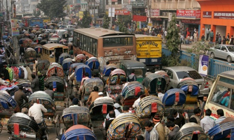 The streets of Dhaka