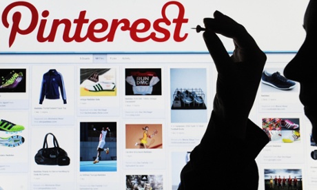 pinterest logo and person holding pin