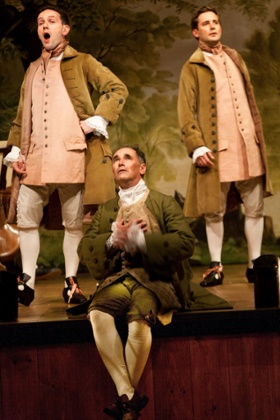 Iestyn Davies, Mark Ryland and Sam Crane in Farinelli and the King