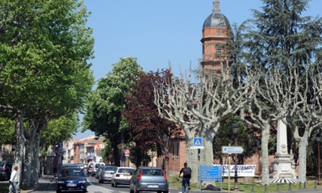 Saint-Laurent church in the centre of Cugnaux, south-western France.