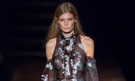 Bare all: cold shoulder dressing on the Erdem catwalk.