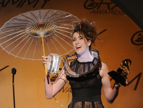Heap at the 2010 Grammy awards, where she won the best engineered album.