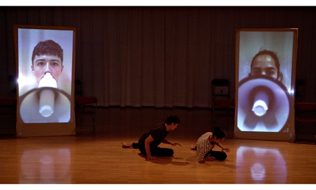 ‘Fragmentary duet’... James Morgan and Esther Siddiquie in The Face to Face.  The Place