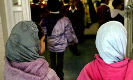 Two muslim school girls