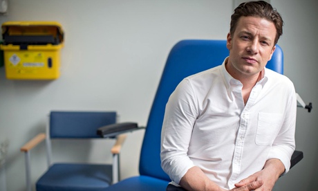 Up for a fight … the new-look, slicked-back Jamie Oliver. Photograph: Pro Co/Channel 4