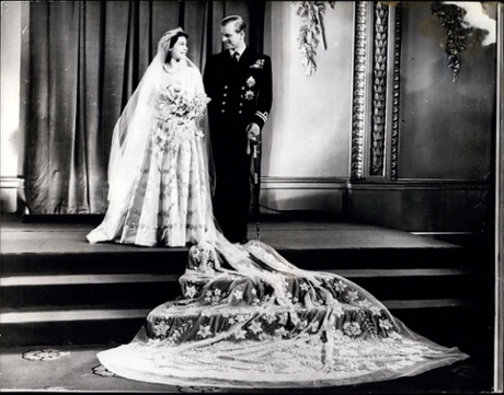 The Queen and Prince Philip on their wedding day in 1947.