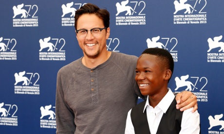 Cary Fukunaga and his lead actor Abraham Attah