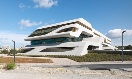 Pierres Vives building designed by Zaha Hadid in Montpellier, France.