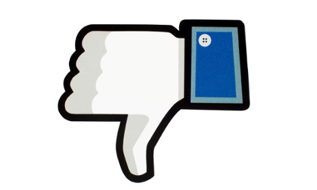 Facebook thumbs down logo