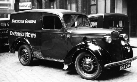 Manchester Guardian and Evening News delivery van in 1950.
