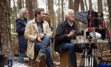 Denis Vileneuve (left) and Deakins at work on a previous collaboration, 2013's Prisonrs.