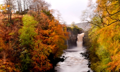 High Force waterfall in Teesdale.