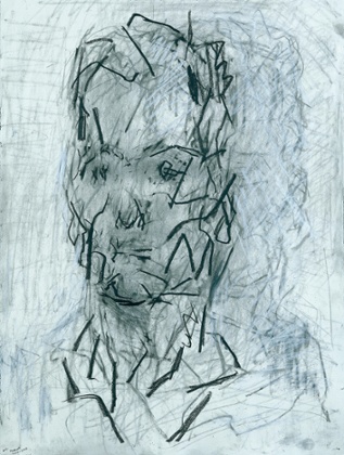 Head of Jake, 2009-10, by Frank Auerbach.