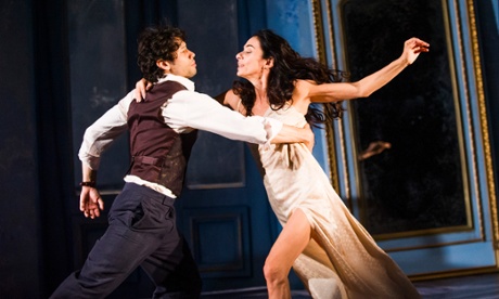 Herman Cornejo as Cheri and Alessandra Ferri as Léa in Cheri at the Linbury Studio, London.