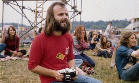 John Peel at Reading festival, c1971
