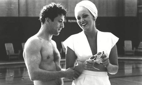 Robert De Niro and Cathy Moriarty in Raging Bull