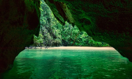 The 'emerald cave' on Koh Mook.