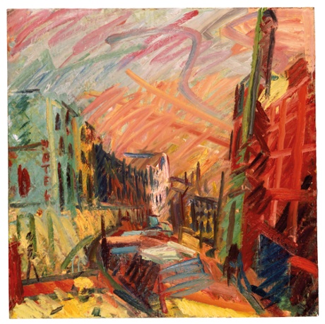 Auerbach’s take on Mornington Crescent, one of the north London streets he frequently – and painstakingly – paints.