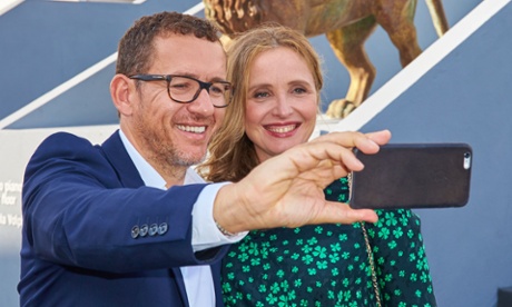 Dany Boon and Julie Delpy at the Venice film festival.