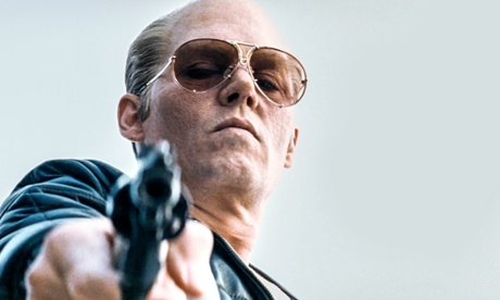 'Big, brash, horribly watchable' ... Johnny Depp as Whitey Bulger in Black Mass.