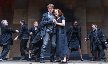 Joel McCormack as Orestes and Rosie Hilal as Electra in Oresteia