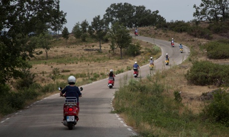 Vespa group holiday in the Segovia region of Spain