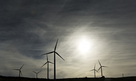 Hyndburn wind farm on Oswaldtwistle moor in Lancashire.  
